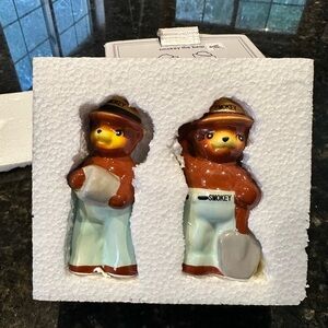 Smokey the Bear Salt & Pepper Shakers